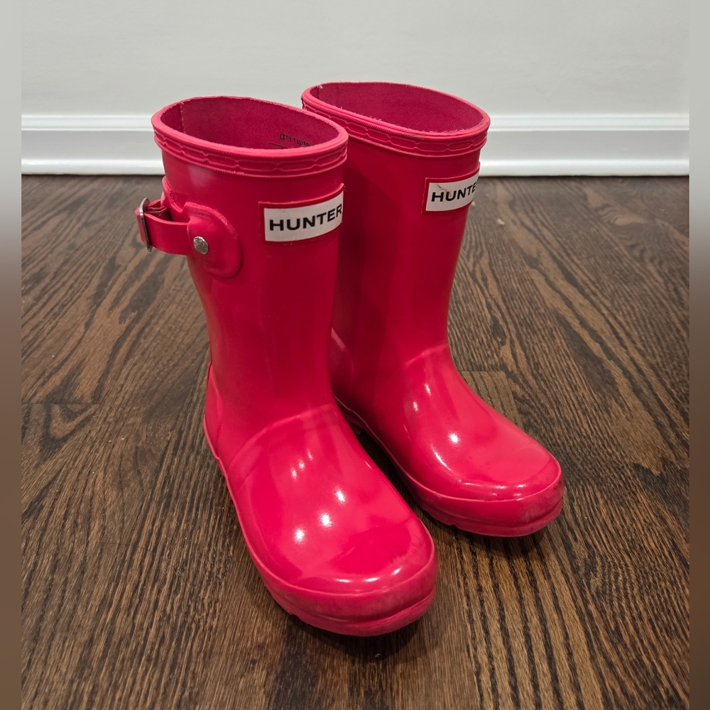 Hunter Pink Rain Boots 10T
